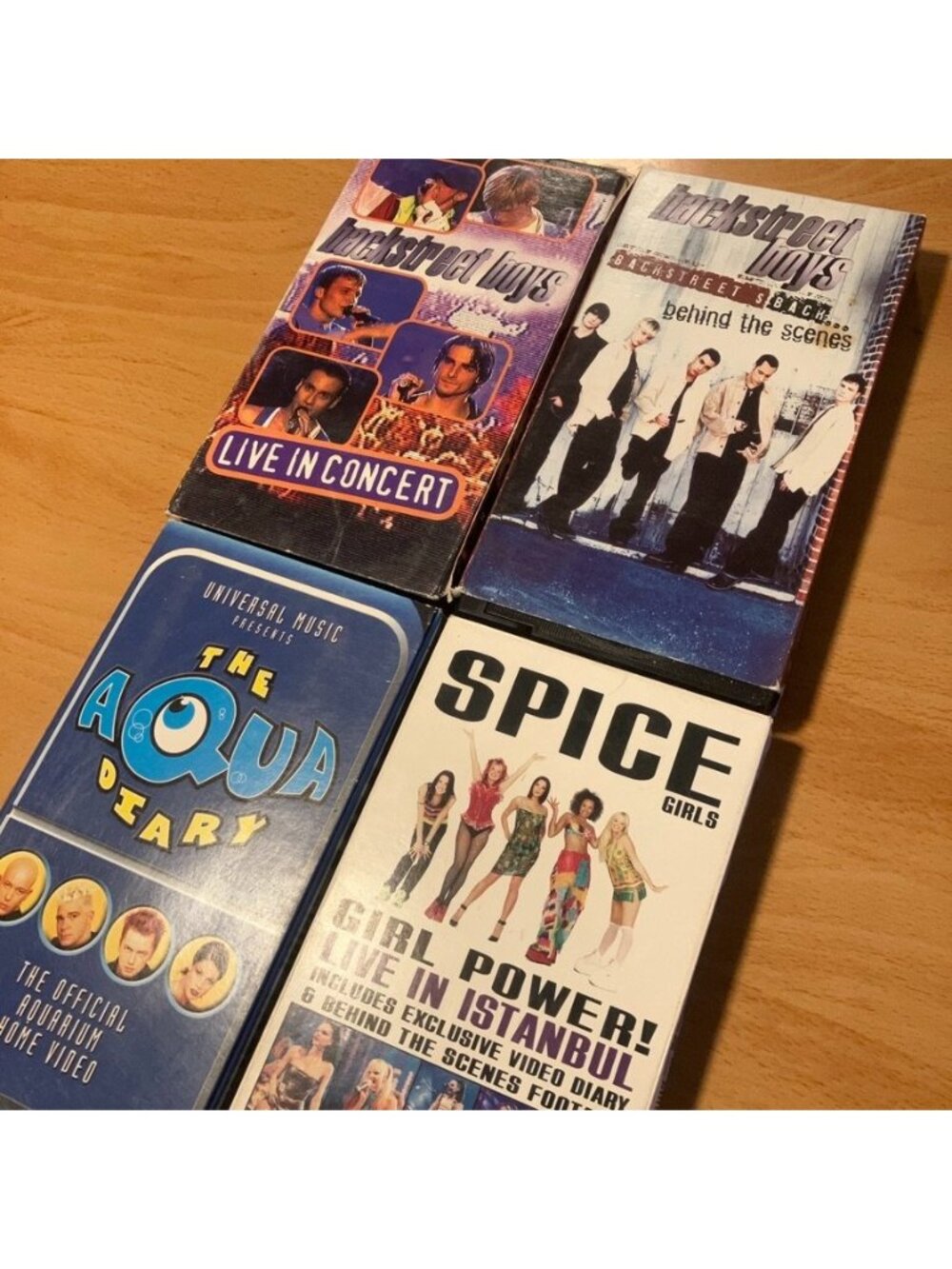 Rare 90s Boyband / Pop VHS Lot - Aqua, Backstreet Boys, Spice Girls